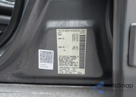 2016 Nissan Altima 2.5 Sl from USA, damaged, VIN 1N4AL3AP8GC133032